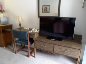 50-inch TV with cable channels