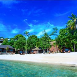 On the beach, beach bar