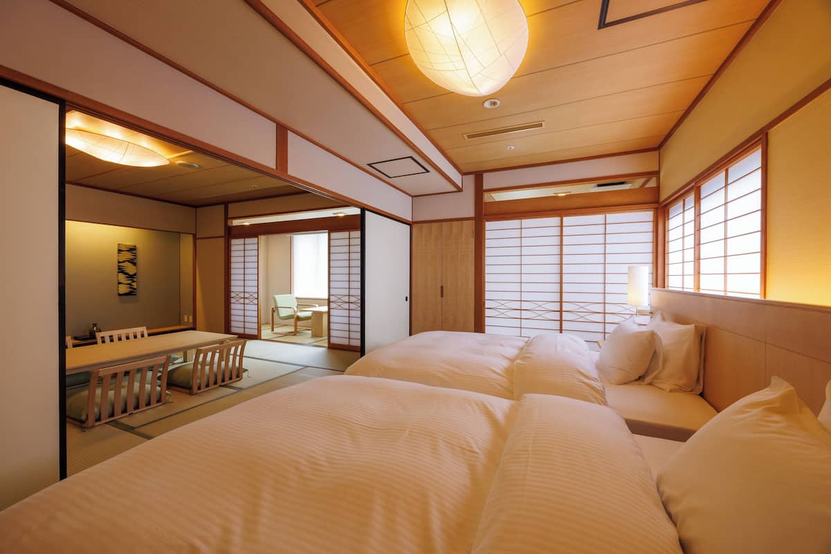 Rom – deluxe, ikke-røyk (Japanese-Style Garden/Renovated 2025) | Dundyner, safe på rommet, individuelt dekorert og individuelt innredet