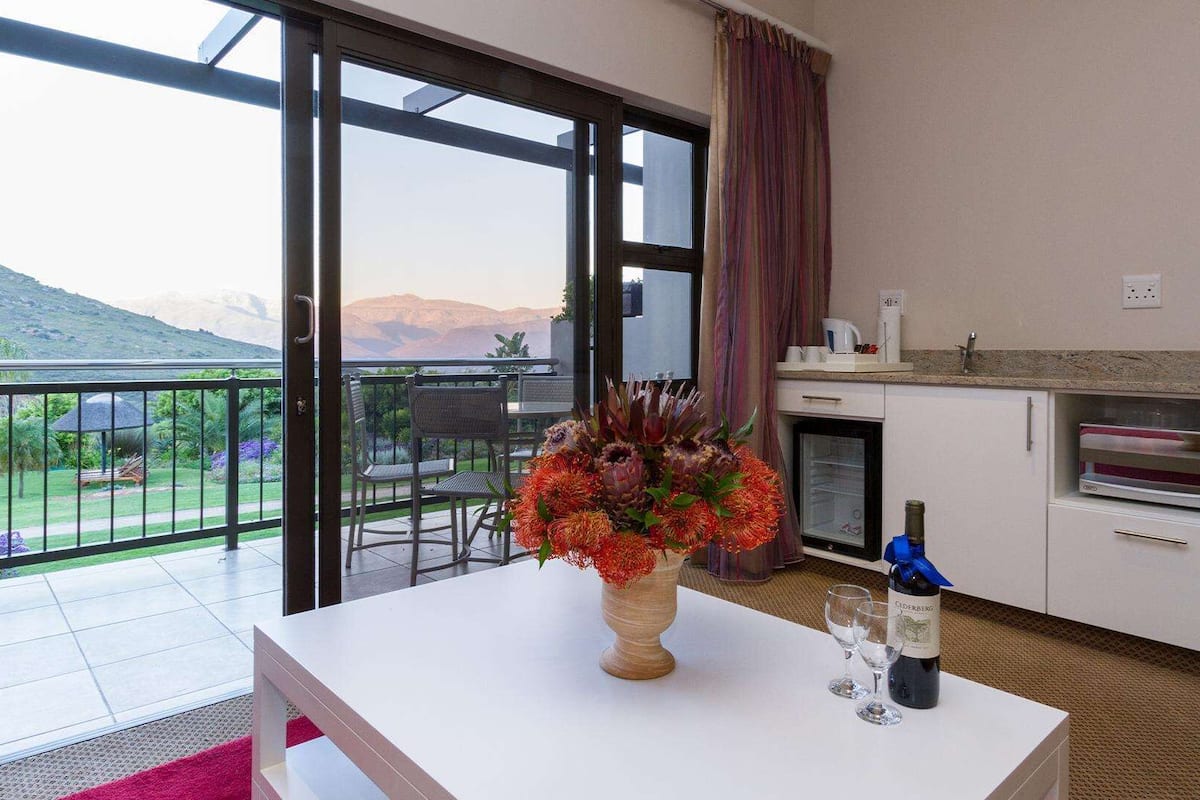 deluxe double room | premium bedding, in-room safe, desk, laptop workspace