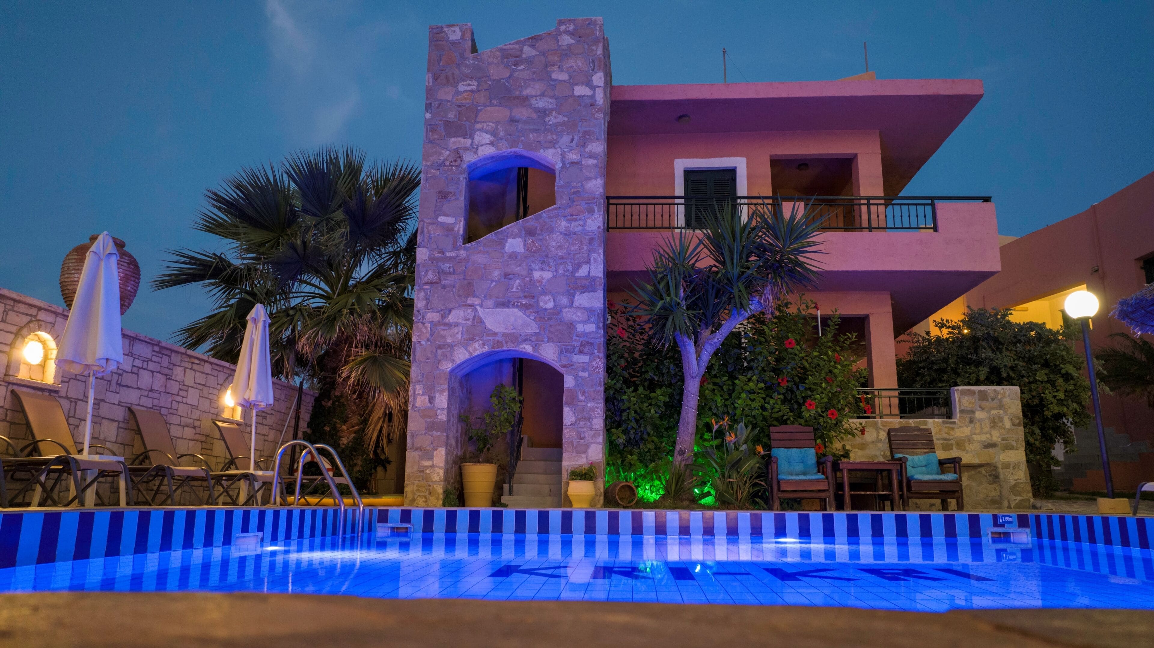 Front of property - evening/night