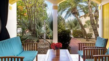 Appartamento, 1 camera da letto, vista giardino | Terrazza/patio