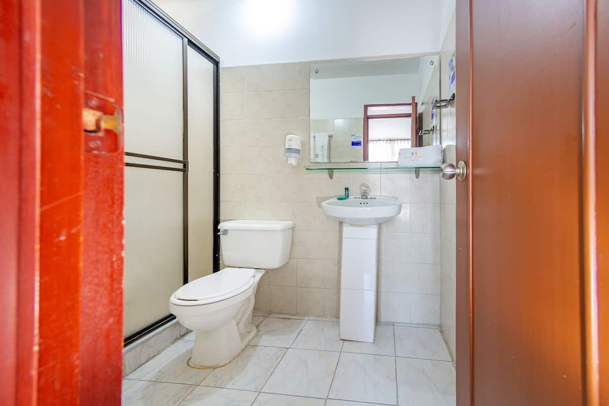 Douche, serviettes fournies