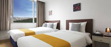 家庭雙床房 | 舒適加層、書桌、熨斗/熨衣板、免費無線上網