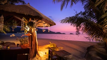 Private beach