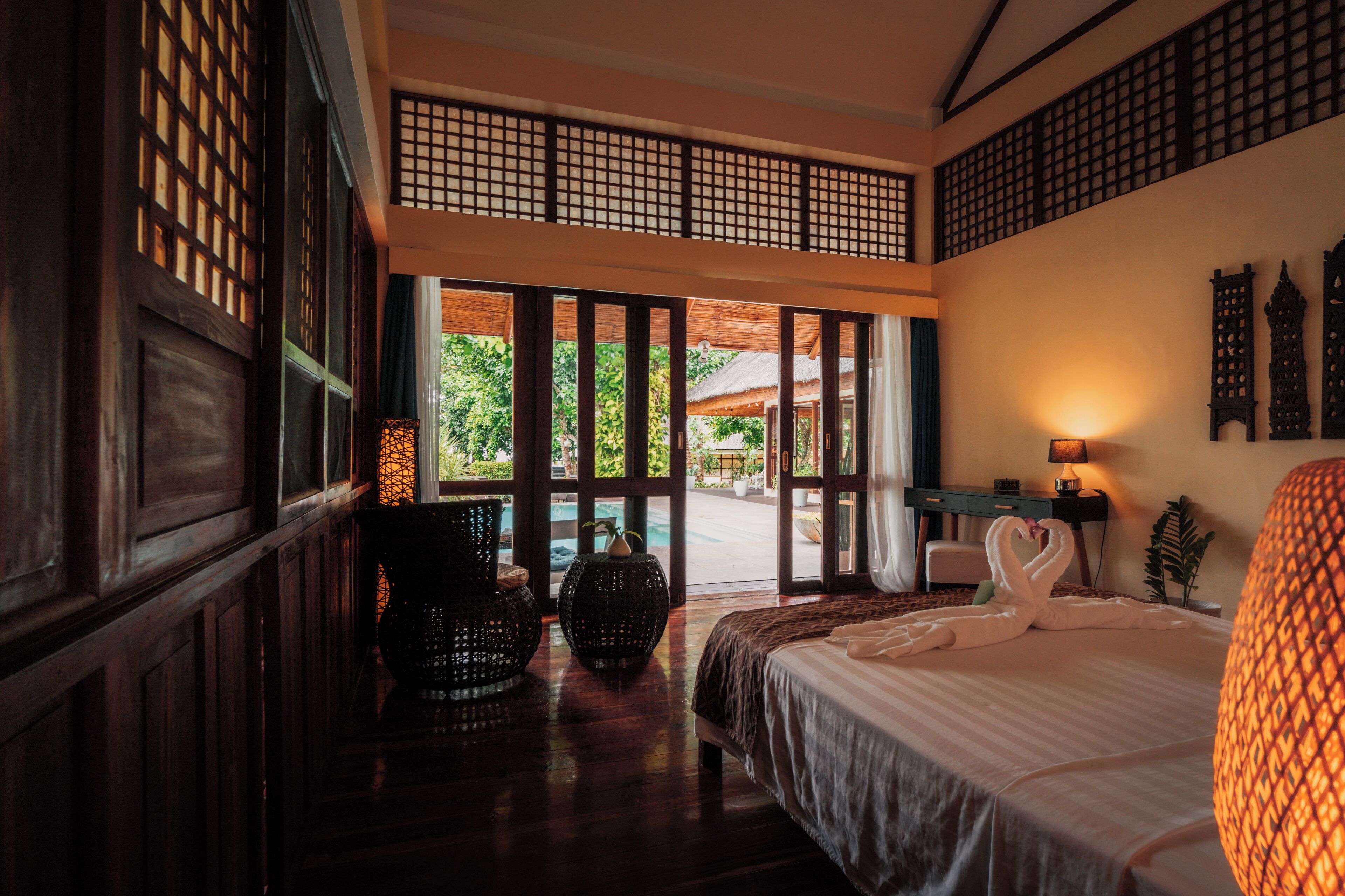 Rom (Pool View Queen) | Minibar, safe på rommet, individuelt dekorert og individuelt innredet