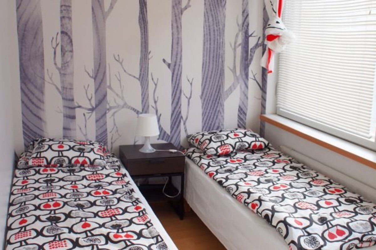 Twin Room With Shared Bathroom