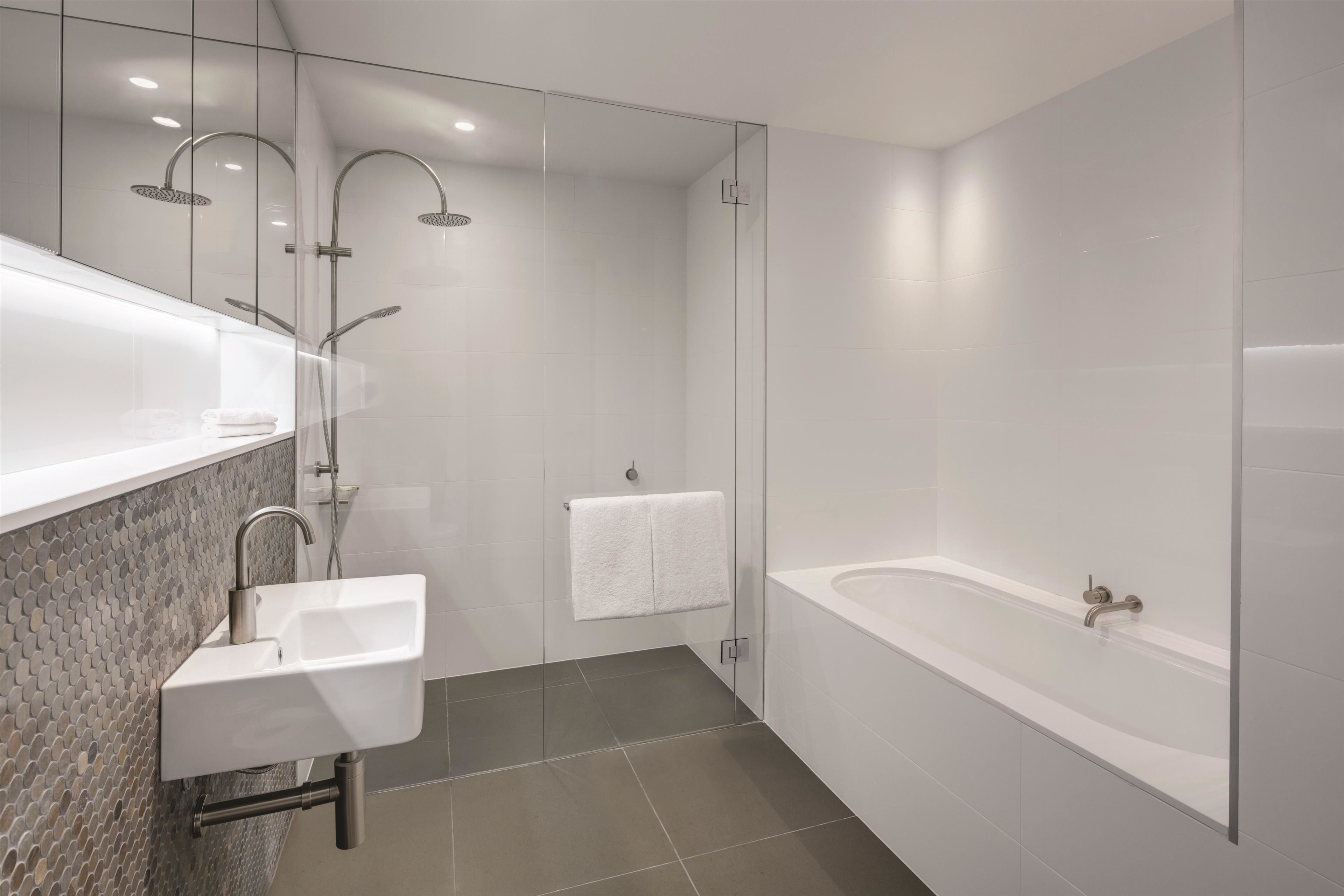 free toiletries, hair dryer, towels