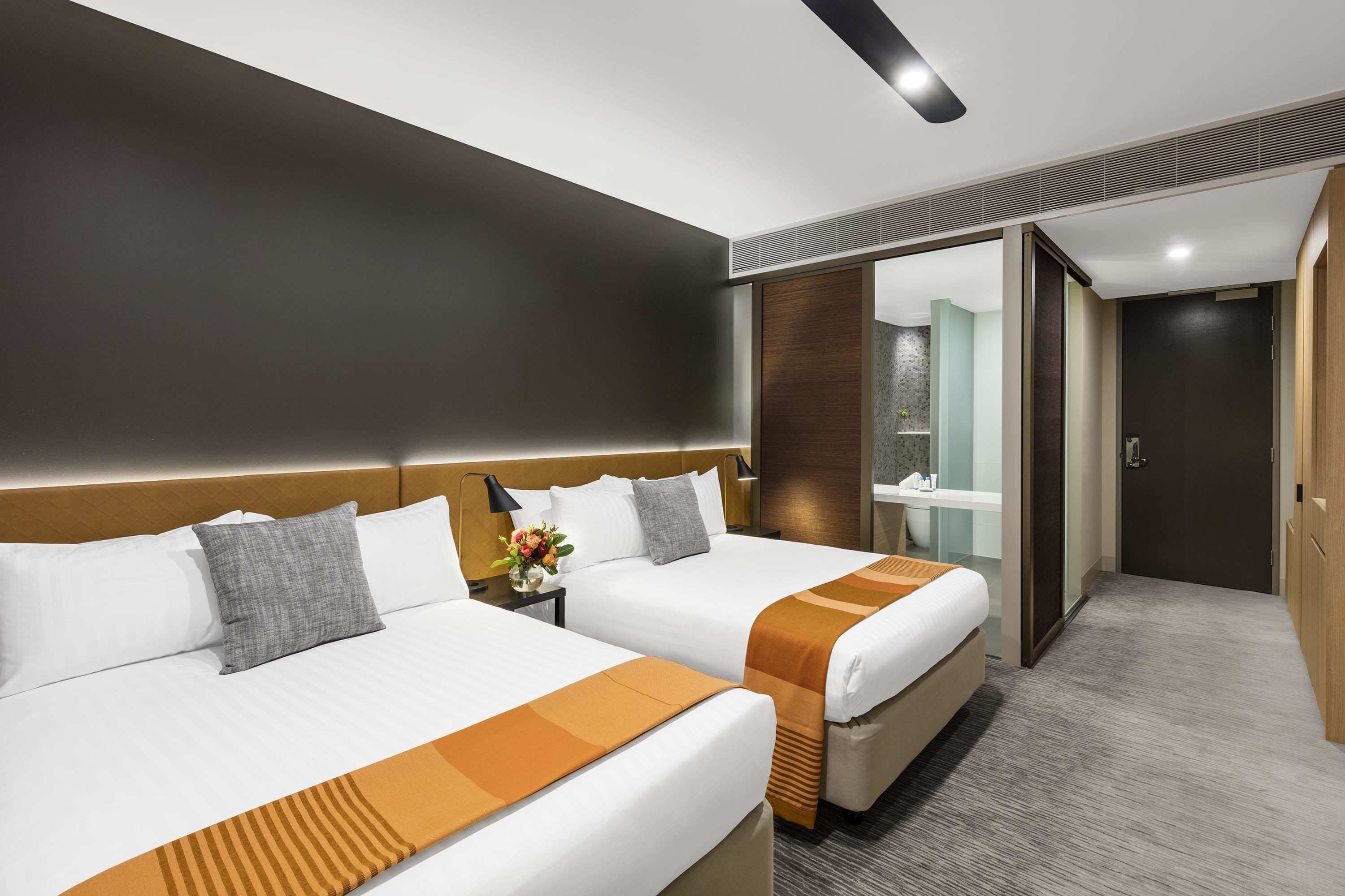 family room, 2 double beds | premium bedding, pillow-top beds, minibar, in-room safe