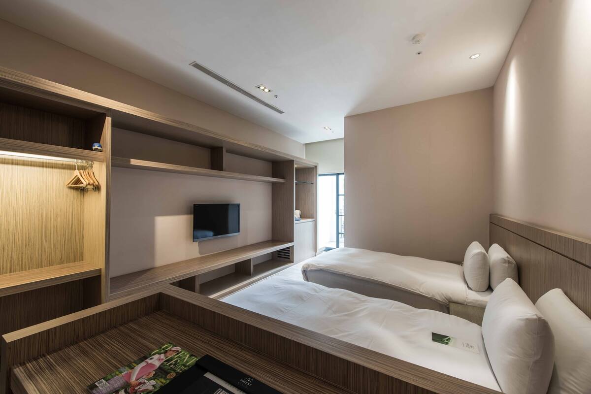 Deluxe Twin kamer, 2 eenpersoonsbedden, balkon