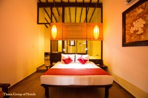 Deluxe Double Room, 1 King Bed, Beach View, Beachside | Minibar, in-room safe, individually furnished, desk - The Beach Cabanas (Koggala)
