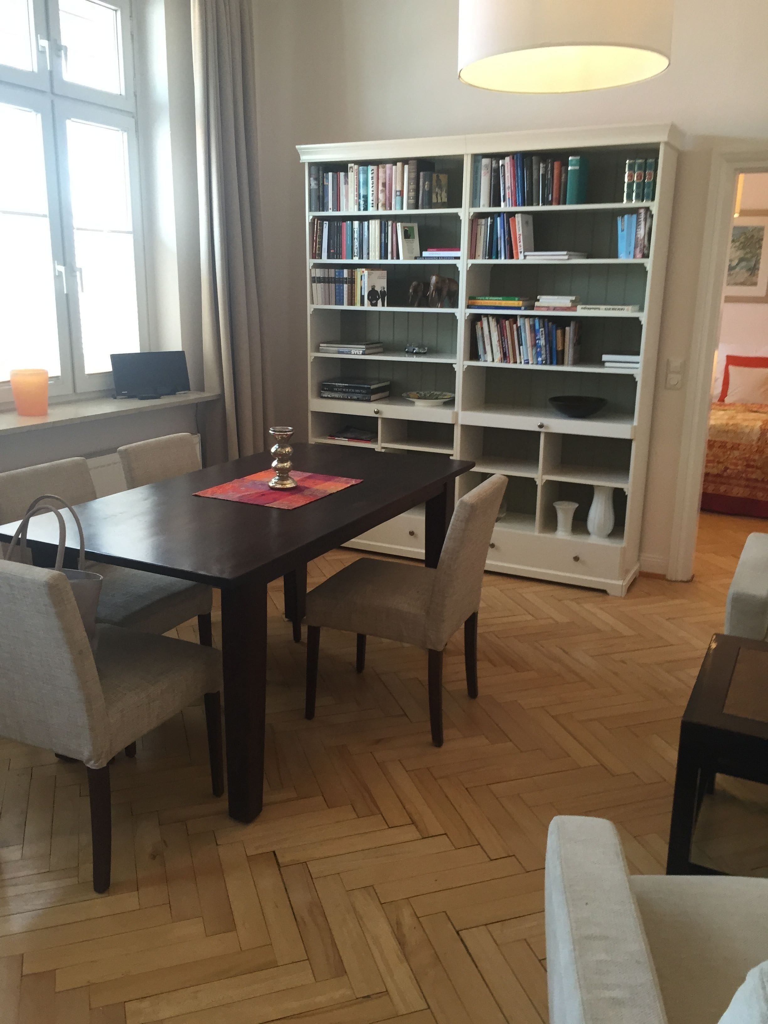 premium apartment | living area | 40-inch flat-screen tv with satellite channels, tv, pay films