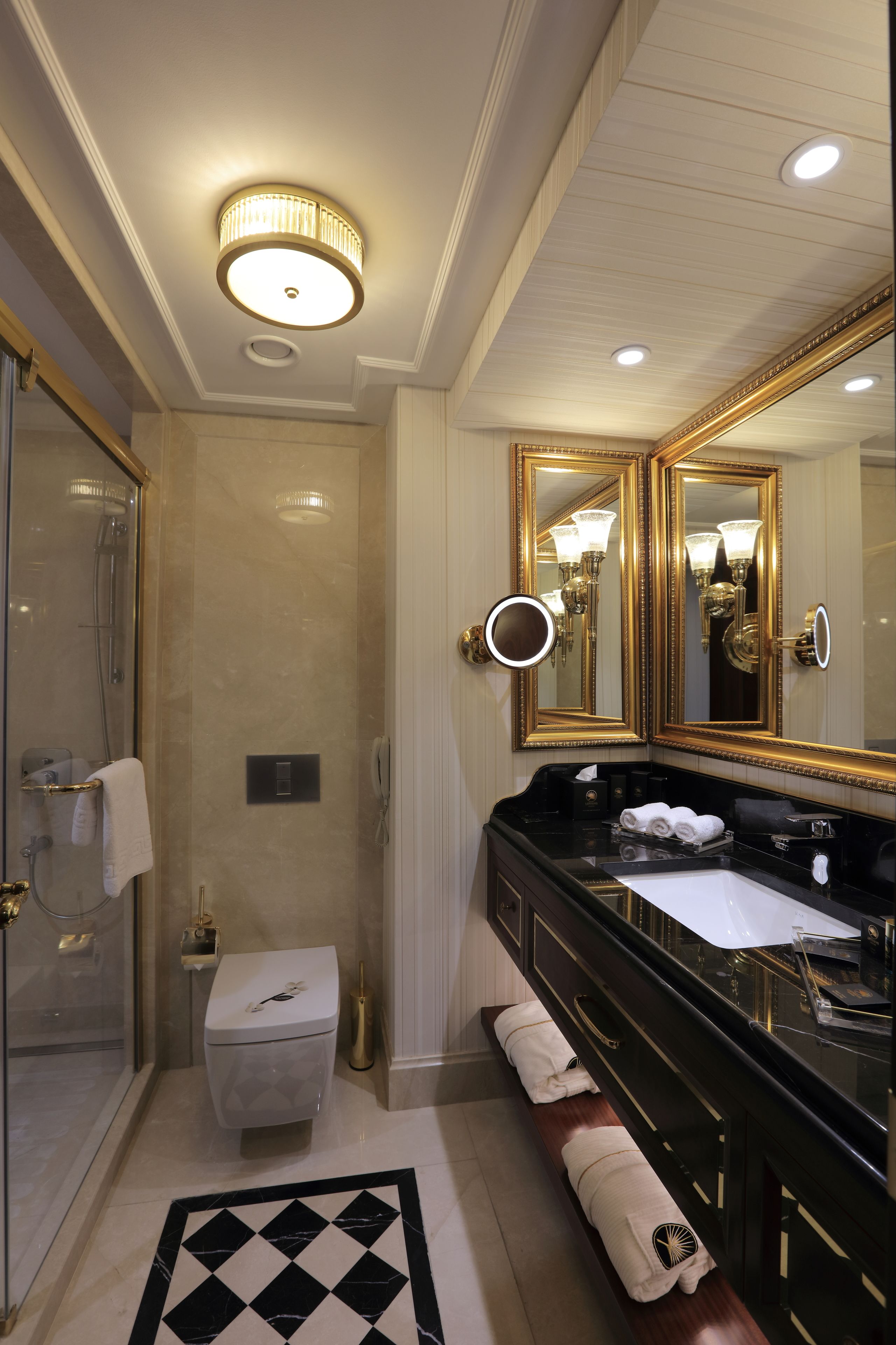 superior room | bathroom | shower, designer toiletries, hair dryer, bathrobes