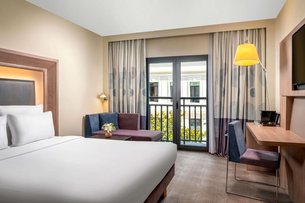 Executive kamer, 1 queensize bed | Lakens van Egyptisch katoen, luxe beddengoed