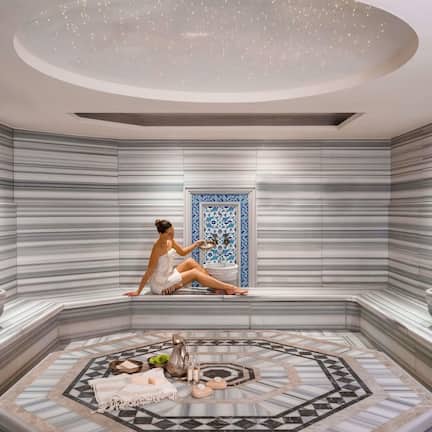 Couples treatment rooms, sauna, steam room, Turkish bath