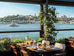 Daily buffet breakfast (EUR 28 per person)