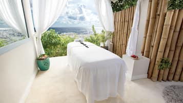Couples treatment rooms, body treatments, body wraps, body scrubs