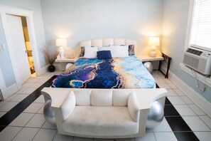 Deluxe Room, 1 King Bed (Retro Style) Second Floor | 1 bedroom, premium bedding, pillowtop beds, free minibar