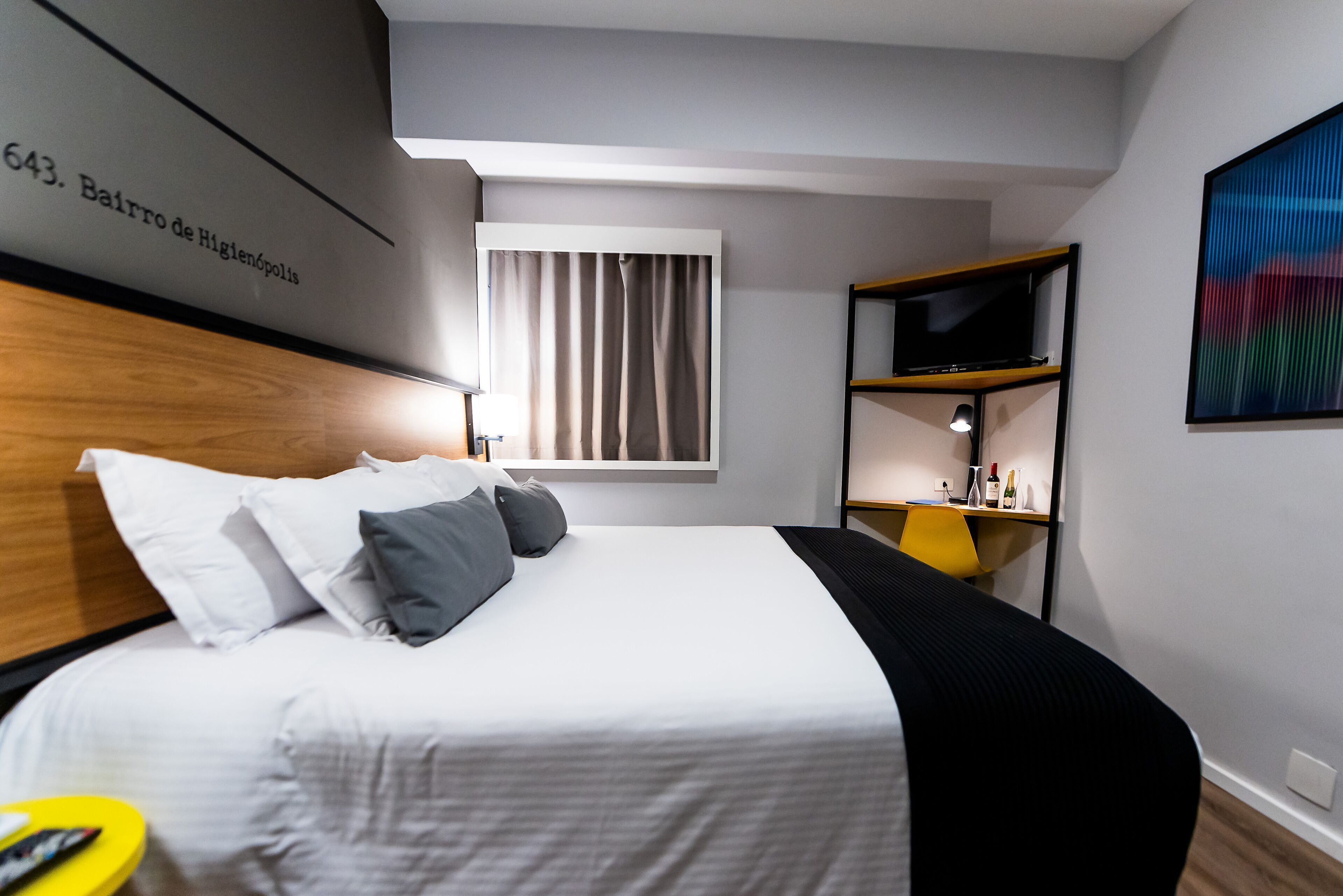 Minibar, desk, blackout drapes, free WiFi