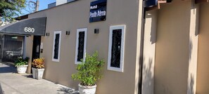 Voorkant van accommodatie