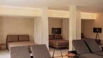 Sauna, hot tub, steam room, body treatments, hot stone massages