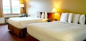 Standard Double Room, 2 Queen Beds, Non Smoking | Desk, laptop workspace, free WiFi, bed sheets