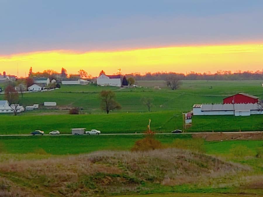 Blick von der Unterkunft