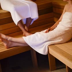 Sauna, hot tub, steam room, body treatments, aromatherapy