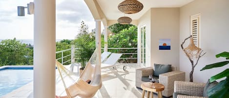 Villa Deluxe - 4 sovrum - privat pool - havsutsikt | Terrass/Patio