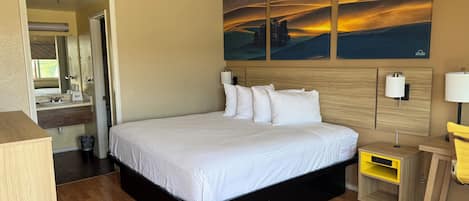 Desk, iron/ironing board, free WiFi, bed sheets