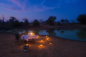 Frokost, lunsj og middag serveres