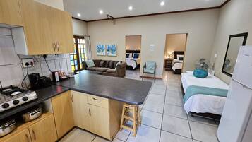 Large Family Cottage (3) | Living area | 32-inch flat-screen TV with satellite channels, TV
