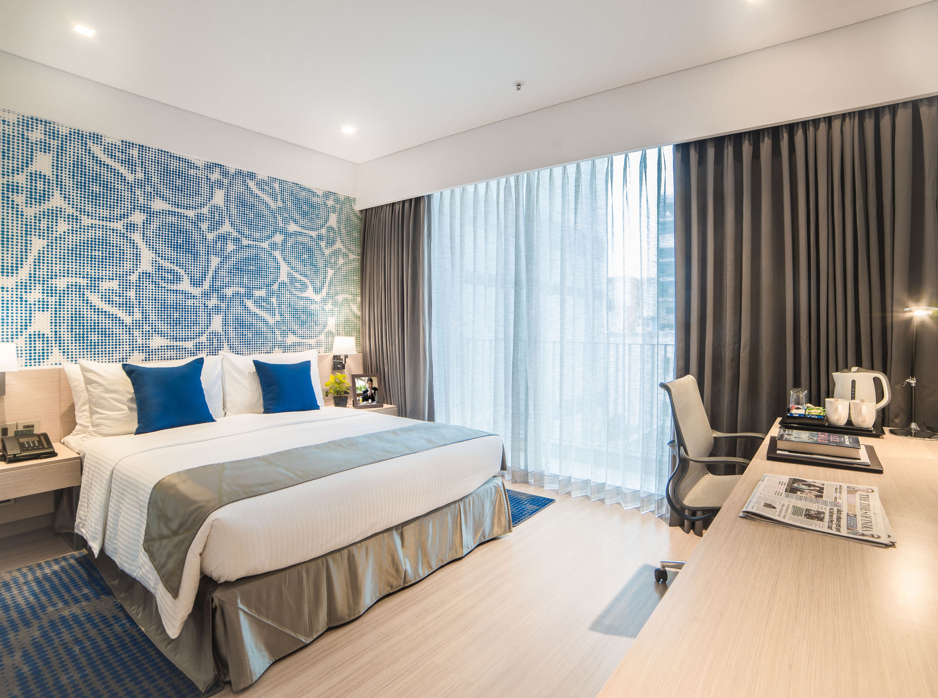 Literie de qualité supérieure, coffres-forts dans les chambres