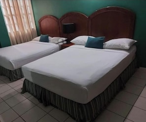 Standard Double Room, 2 Double Beds | Free WiFi, bed sheets