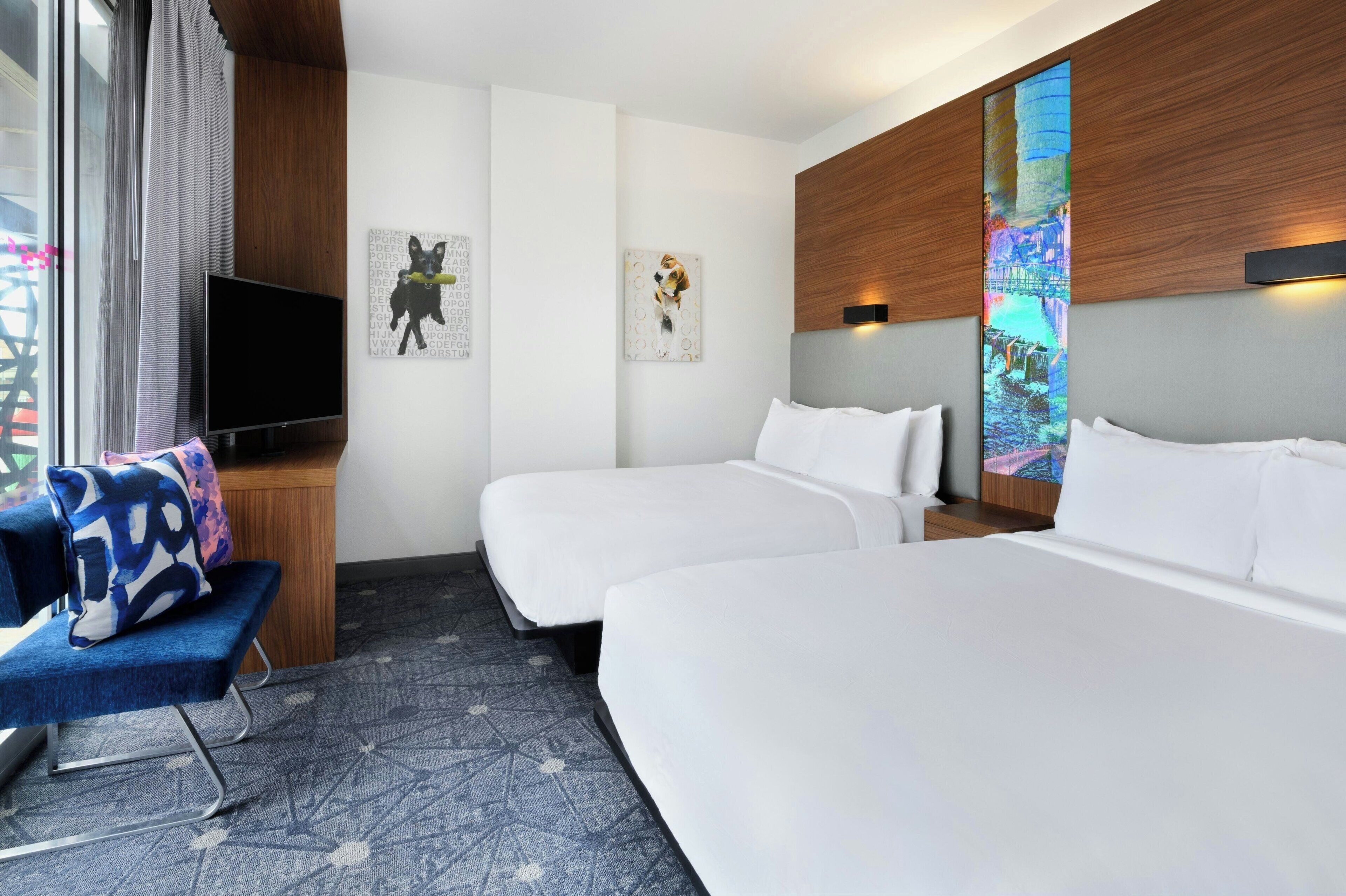 room, 2 queen beds, poolside | 1 bedroom, in-room safe, desk, blackout curtains