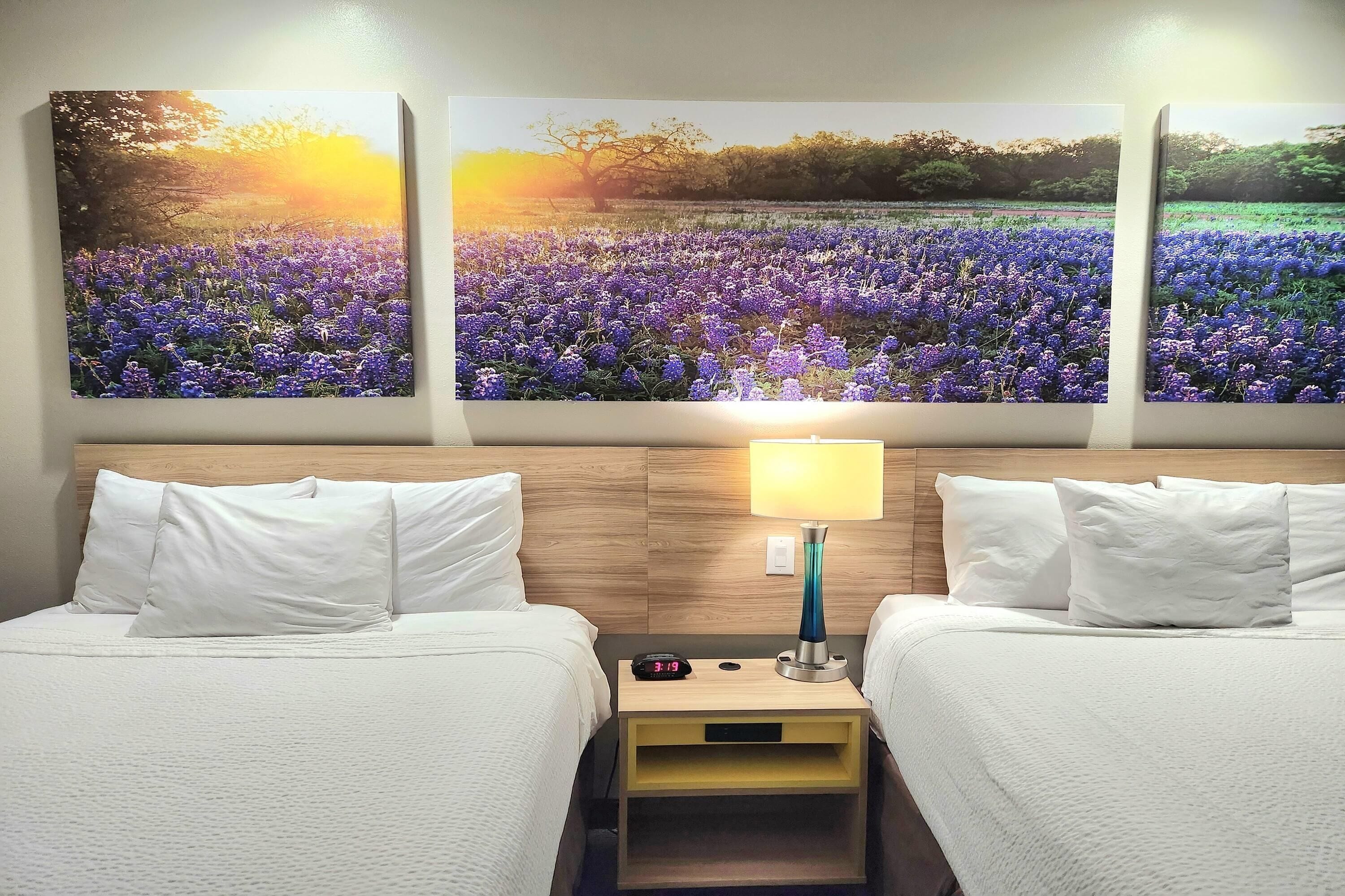 Deluxe Room, 2 Queen Beds, Non Smoking, Kitchen | Premium bedding, desk, laptop workspace, iron/ironing board