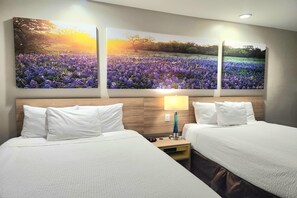 Deluxe Room, 2 Queen Beds, Non Smoking, Kitchen | Premium bedding, desk, laptop workspace, iron/ironing board - Days Inn & Suites by Wyndham Katy (Katy)