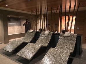 Sauna, hot tub, steam room, hot springs, body treatments, aromatherapy