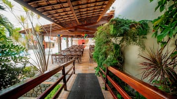 Breakfast, lunch, dinner served; Brazilian cuisine