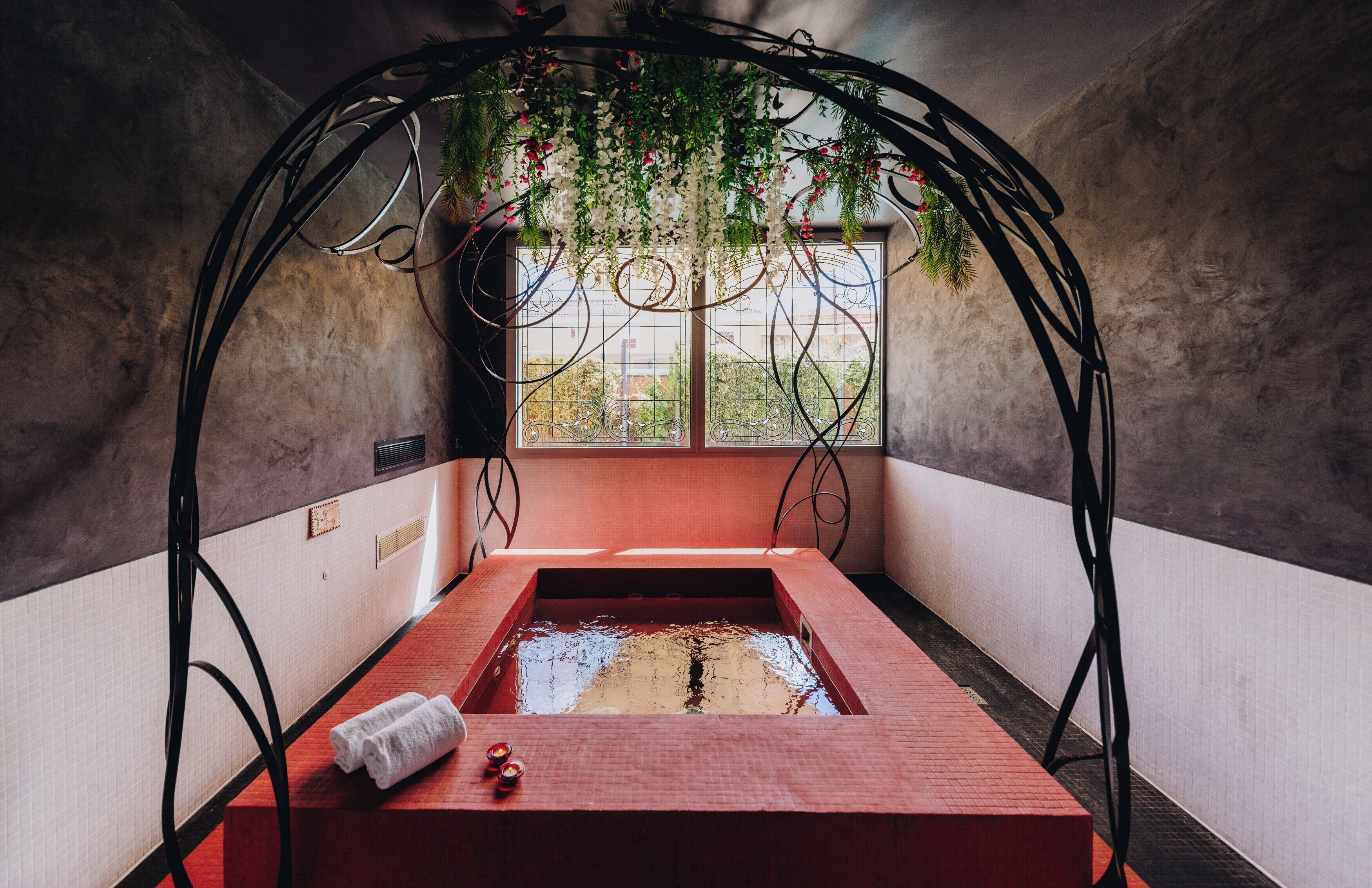 Behandlingsrum til par, sauna, boblebad, dampbad