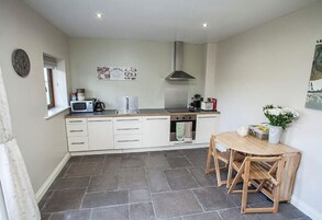 Family Chalet, 1 Bedroom | Private kitchen | Fridge, microwave, coffee/tea maker, cookware/dishes/utensils