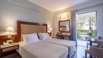 Double or Twin Room, Balcony, Garden View | In-room safe, free cribs/infant beds, free WiFi, bed sheets