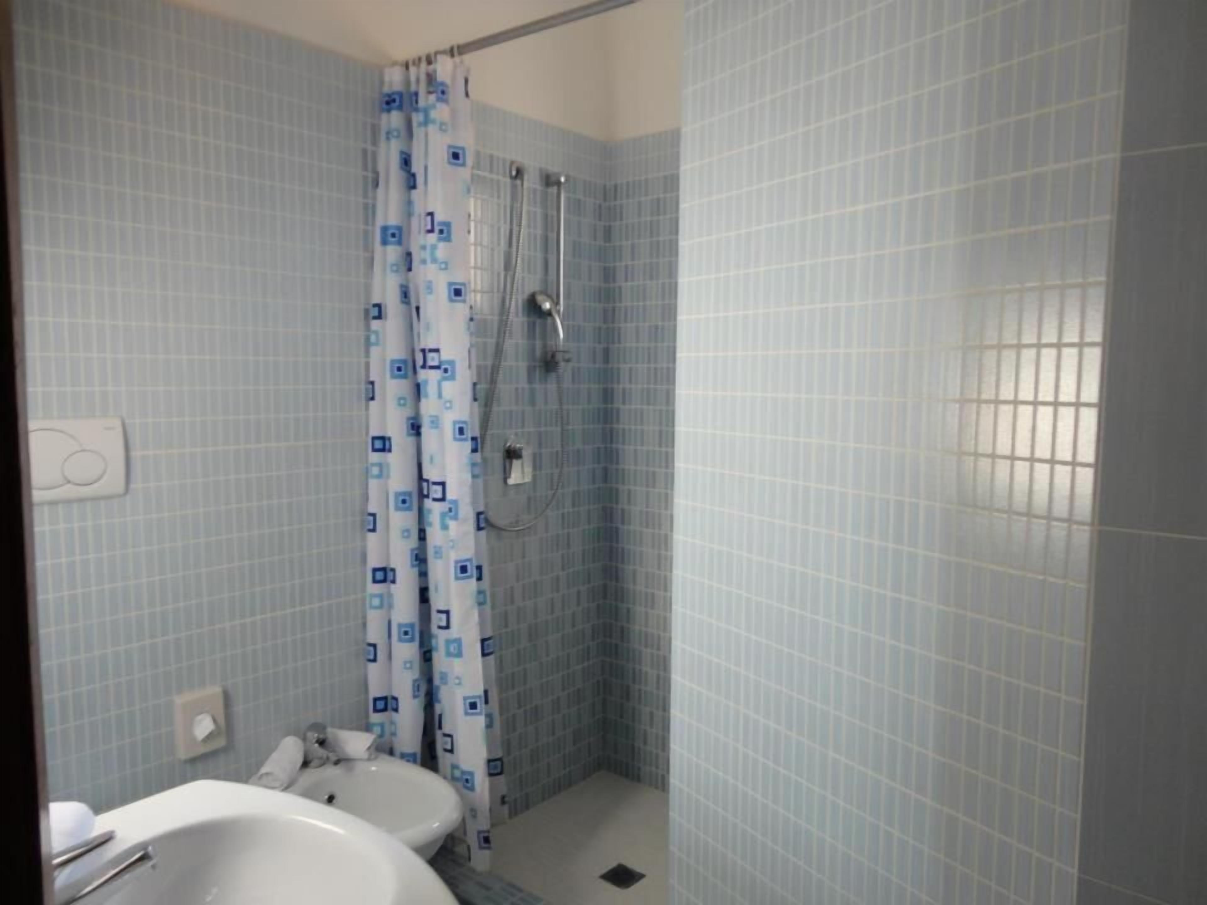 shower, free toiletries, hair dryer, bidet