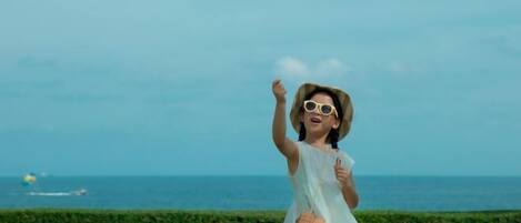 Beach towels, fishing