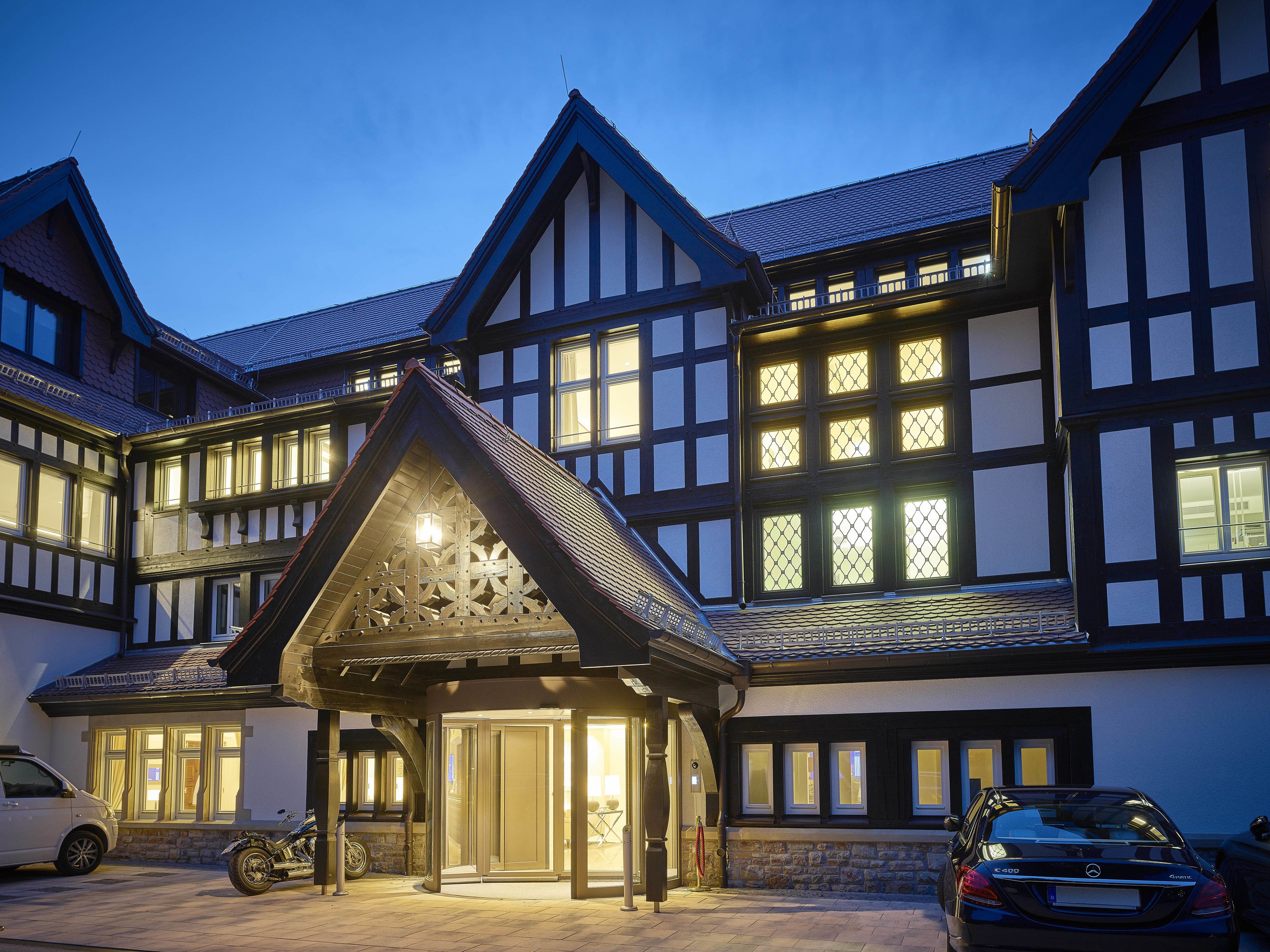 front of property – evening/night