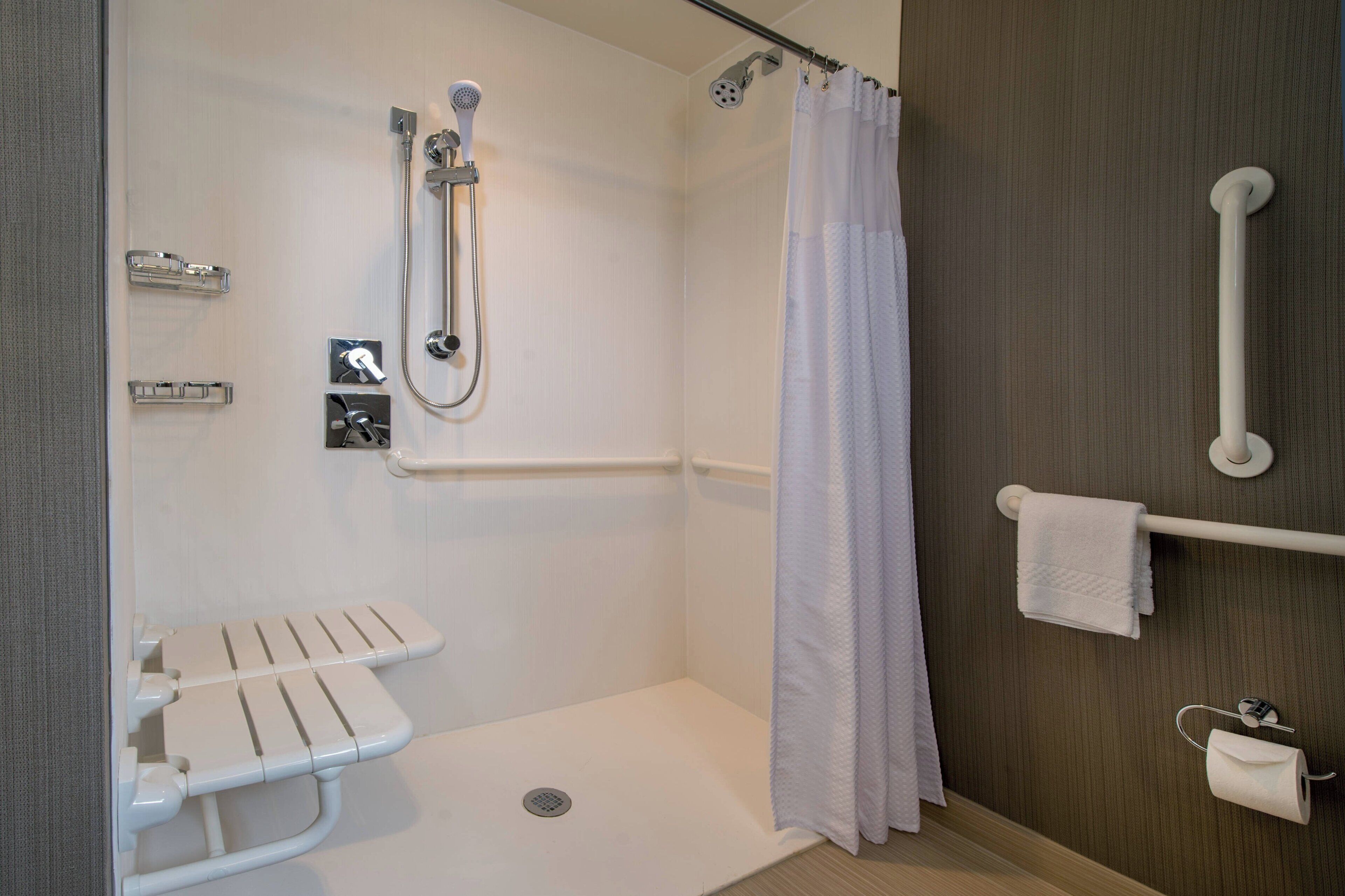 free toiletries, hair dryer, towels, soap