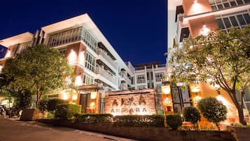 Front of property – evening/night