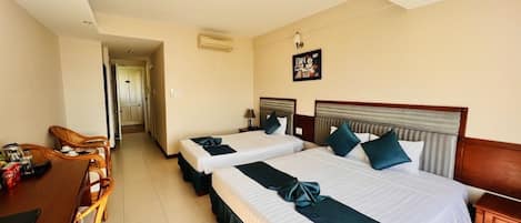 Minibar, in-room safe, desk, laptop workspace