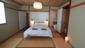 Kamar Double, kamar mandi pribadi (11㎡) | Wi-Fi gratis dan seprai linen