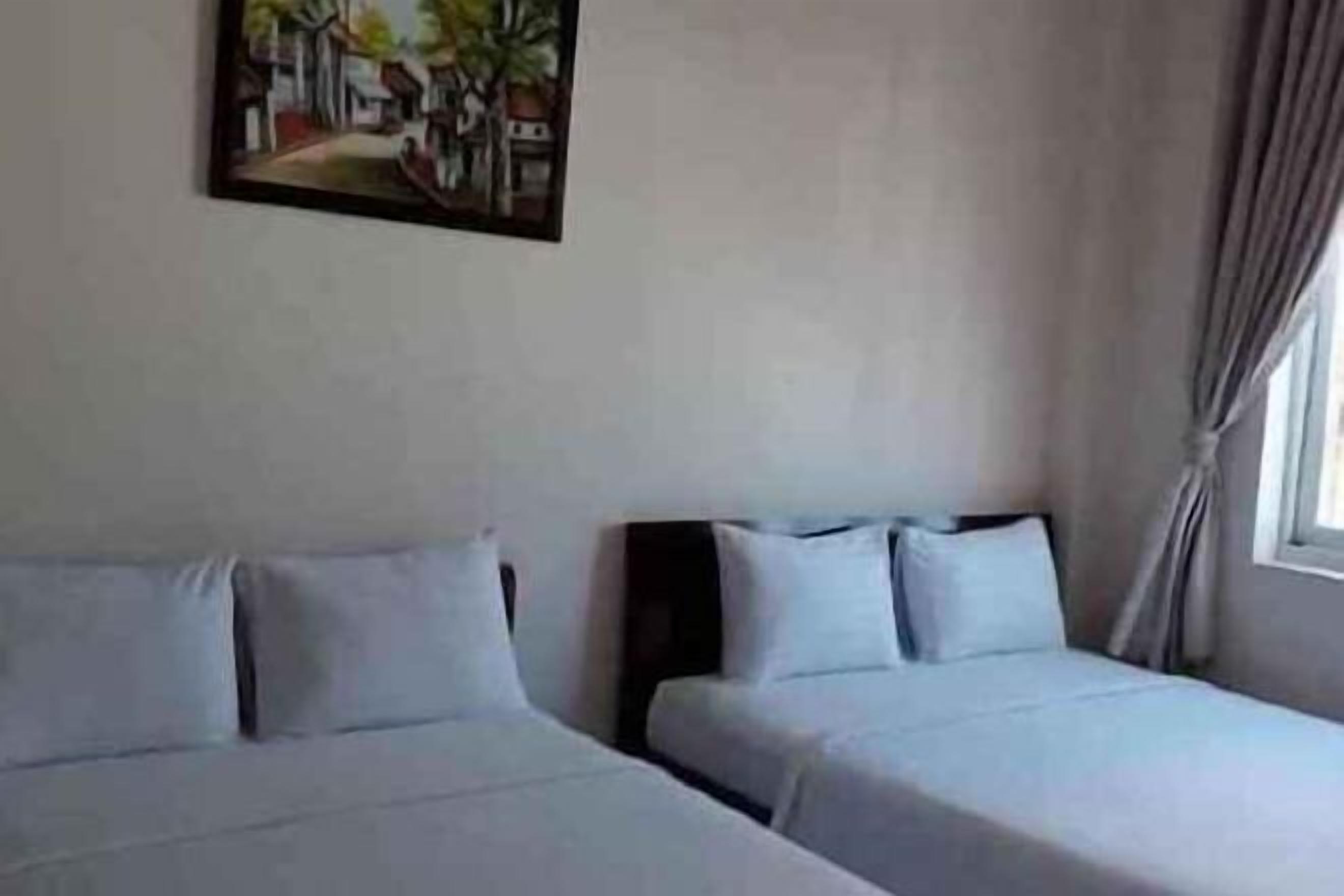 Desk, laptop workspace, blackout drapes, soundproofing